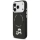 Karl Lagerfeld Karl & Choupette Pins MagSafe vāciņš iPhone 17 Pro Max, melns