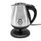 Huslog AK-02034H elektriskā retro tējkanna, 1.7L, 2200W, melna/sudraba