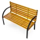 Koka dārza sols ar atzveltni 122x57 cm MultiGarden