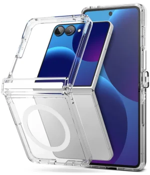 Ringke Fusion Flap Magnetic vāciņš priekš Samsung Galaxy Z Flip 8, caurspīdīgs