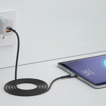 3mk Hyper Cable N-SERIES USB-C uz USB-C kabelis 2m 60W, melns