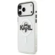 Karl Lagerfeld IML Karl Sketch Logo MagSafe vāciņš iPhone 17 Pro Max, caurspīdīgs