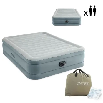 Piepūšamais matracis Intex 64824Nd 203 x 152 x 46 cm ar iebūvētu elektrisko sūkni