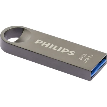 USB zibatmiņa Philips Moon 64GB USB 3.1 USB-A, pelēka