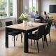 Virtuves un ēdamistabas galds 4 personām 120x80 cm ModernHome, ozols Sonoma
