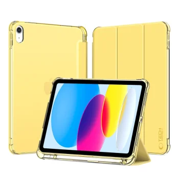 Tech-Protect SC Pen Hybrid vāciņš iPad 10 (2022), dzeltens / caurspīdīgs