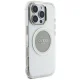Guess IML Metal Colored Circle Classic Logo MagSafe vāciņš iPhone 16 Pro, pelēks