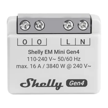 Viedais enerģijas skaitītājs Shelly EM Mini Gen4 (Wi-Fi / Matter / Zigbee)