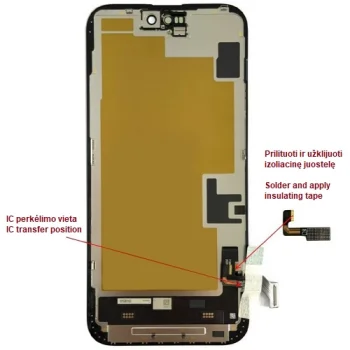 Displejs iPhone 15 Plus, LTPO Soft OLED, 60 Hz, 6.69"