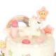 Divstāvīga rotaļu dzimšanas dienas torte ar mūziku un gaismām, 16 daļas, rozā