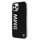 BMW tālruņa vāciņš Signature Printed Logo priekš iPhone 12 / 12 Pro, melns