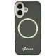 Guess IML Script Metal MagSafe vāciņš iPhone 17 - melns