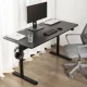 Ergo Office ER-453 Ergonomiskais galds, melns, 140x68cm
