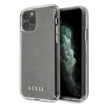 Guess iPhone 11 Pro vāciņš Glitter, sudraba