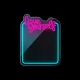 Forever Light FMNE01 LOVE YOURSELF LED neona spogulis, zils/rozā