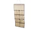 Auduma organizators skapim rotaslietām un aksesuāriem, 90x45 cm, smilškrāsas