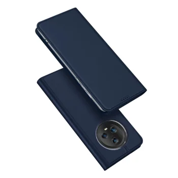 Atverams vāciņš Dux Ducis Skin Pro tālrunim Honor Magic5 ar statīva funkciju, zils