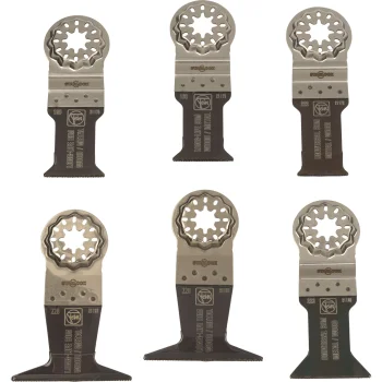 Multinstrumentu zāģa asmeņu komplekts Fein Best of E-Cut Starlock Wood & Metal, 6 gab.