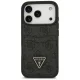 Guess 4G Double Card Triangle vāciņš iPhone 17 Pro, melns