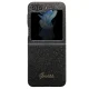 Guess Glitter Script korpuss priekš Samsung Galaxy Z Flip 5 - melns | case for black