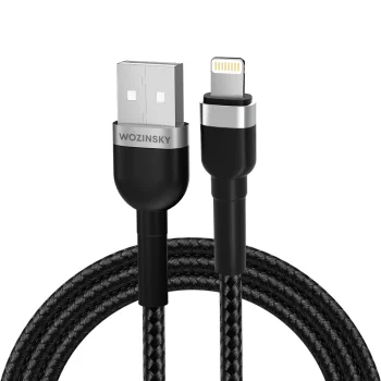 Wozinsky WNBAL2 USB-A uz Lightning kabelis 2.4A 2m, melns