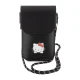 Hello Kitty Leather Daydreaming Cord pleca somiņa telefonam, melna