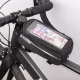 Tfo ūdensizturīga velosipēda soma ar telefona turētāju, melna