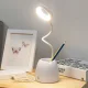 Bakalu KZ1072 LED galda lampa ar organizatoru, balta