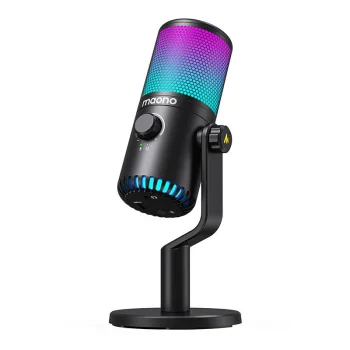 Maono DM30RGB spēļu mikrofons, melns