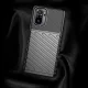 Xiaomi Redmi Note 10 4G / 10S Thunder Series Twill Texture TPU Mobile Phone Cover Case, Black | Vāks Maciņš Maks...
