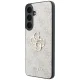 Guess Leather 4G Metal Logo vāciņš Samsung Galaxy S26 FE, rozā