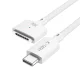 Tech-Protect MMC01 Ultraboost USB-C uz MagSafe 3 kabelis 140W 300 cm MacBook datoriem, balts