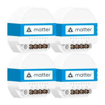 Viedais Wi-Fi slēdzis Meross MSS815MA-UN Matter, 4 gab.