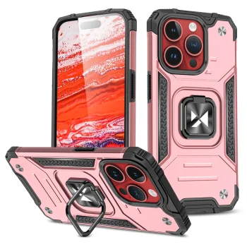 Wozinsky Ring Armor vāciņš priekš iPhone 15 Pro ar gredzena turētāju, zelts
