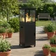 Gāzes sildītājs MultiGarden 13 kW terasei ar stikla cauruli, vulkāniskajiem akmeņiem un pārvalku