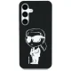 Karl Lagerfeld Silicone Graffiti Ikonik MagSafe vāciņš Samsung Galaxy S25 Melns