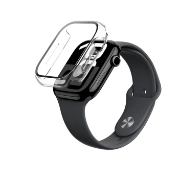 AmazingThing Radix Glass vāciņš Apple Watch 46mm, caurspīdīgs