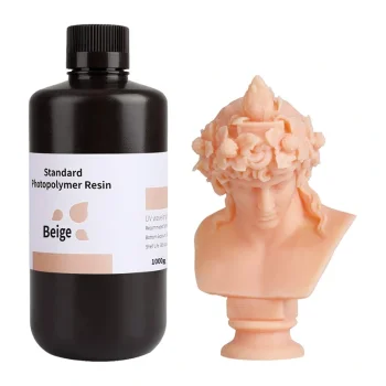 3D printera fotopolimēru sveķi ELEGOO Standard Resin 1.0, bēši