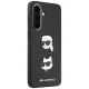 Karl Lagerfeld vāciņš Samsung Galaxy A57 5G Karl & Choupette Heads Pins & Logo, melns
