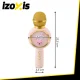 Izoxis bezvadu Bluetooth karaoke mikrofons bērniem, rozā