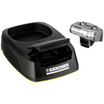 Kärcher uzlādes stacija un akumulators WV 5 Plus un WV 5 Premium, melna