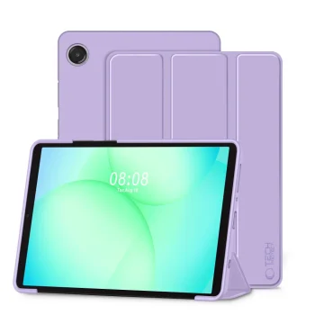 Tech-Protect Samsung Galaxy Tab A9 atverams vāciņš maciņš grāmatiņa SmartCase, violets