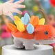 Montessori dinozaurs sorteris ar formām un krāsām, oranžs