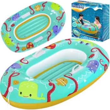 Bestway 34009 bērnu piepūšamā laiviņa peldēšanai, 119 x 79 cm