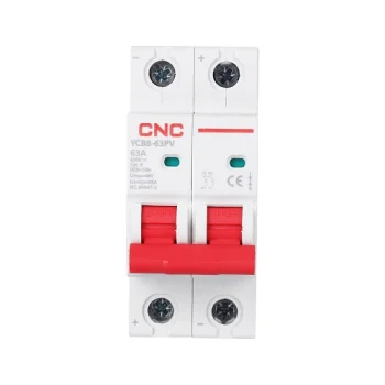 Līdzstrāvas automātslēdzis DC MCB 2P 63A 500V DC 6kA