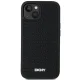DKNY iPhone 15 Plus vāciņš 3D Rubber Repeat Pattern, melns