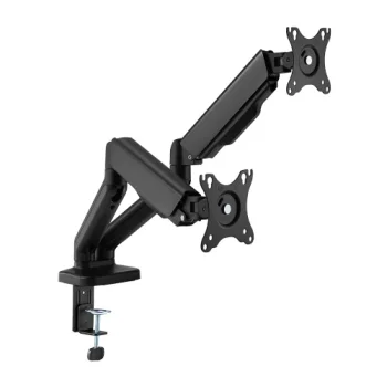 Divu Monitoru Kronšteins ar Atsperi 17"-32" Melns