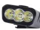 Velosipēda priekšējais lukturis / lukturītis ar Powerbank, 3x LED CREE XM-L T6, Melns