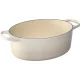 Čuguna pīle Le Creuset Signature Oval 31 cm 6.3 l Meringue