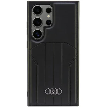Audi Synthetic Leather MagSafe vāciņš Samsung Galaxy S24 Ultra melns